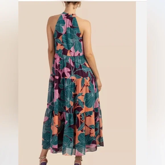 TRINA TURK Sunglasses Tiered Sleeveless Maxi Dress Size XS, NWT - Picture 5 of 15